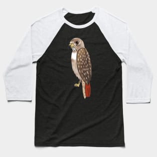 Red Tailed Hawk - Cartoon Baseball T-Shirt